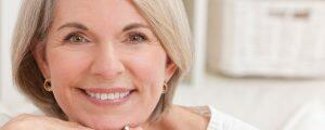 Dentures and Dental Implants - Woman Nice Teeth