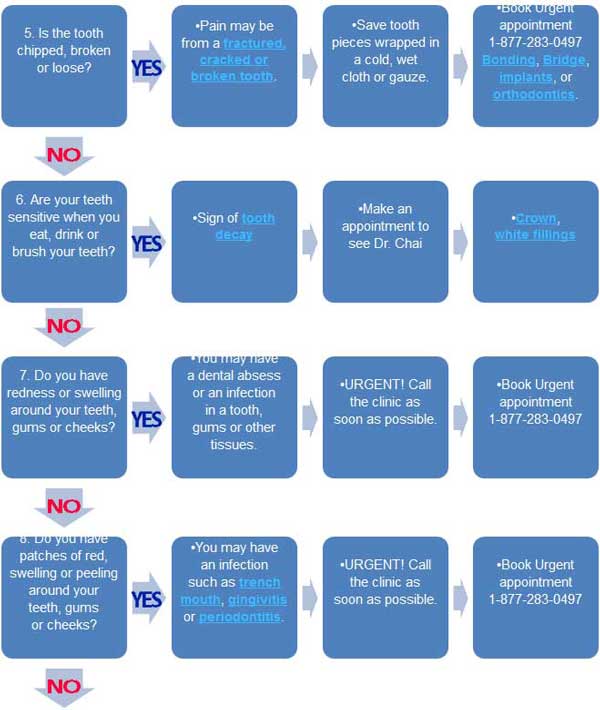 Emergency Dental Triage Chart 2